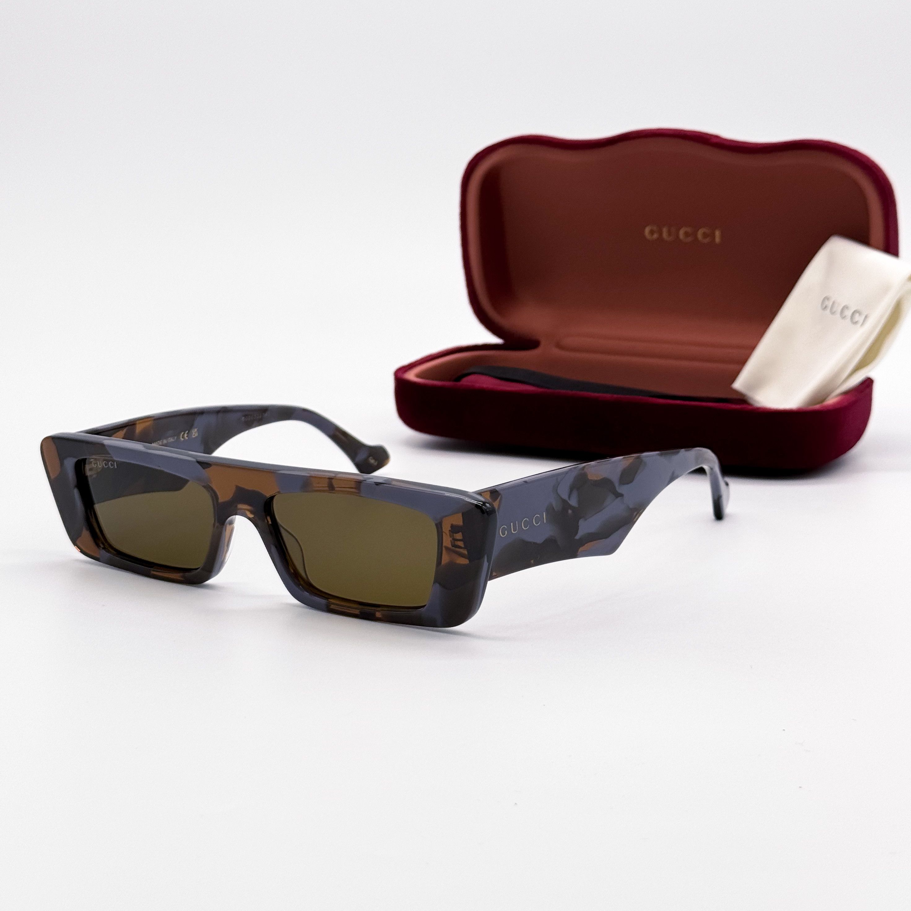 Gucci NEW GUCCI GG1331S 006 UNISEX GREY HAVANA BROWN SUNGLASSES Size ONE SIZE - 2 Thumbnail