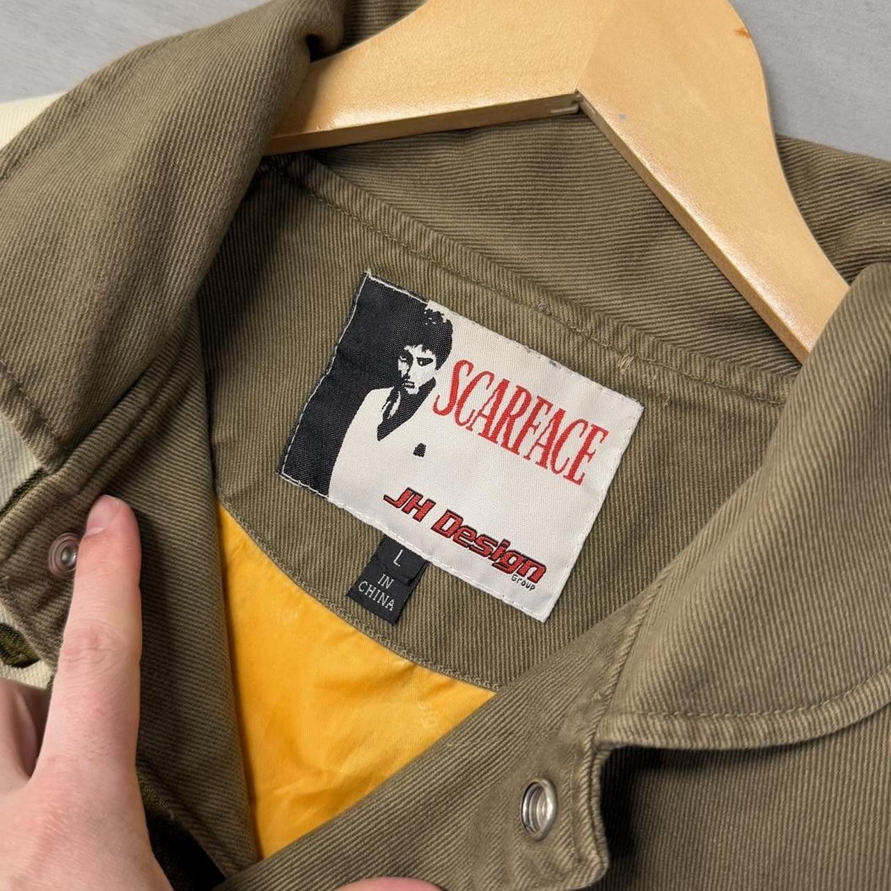 Jeff Hamilton RARE Vintage JH Design Scarface Nascar Bomber Jacket Large Size US L / EU 52-54 / 3 - 3 Thumbnail