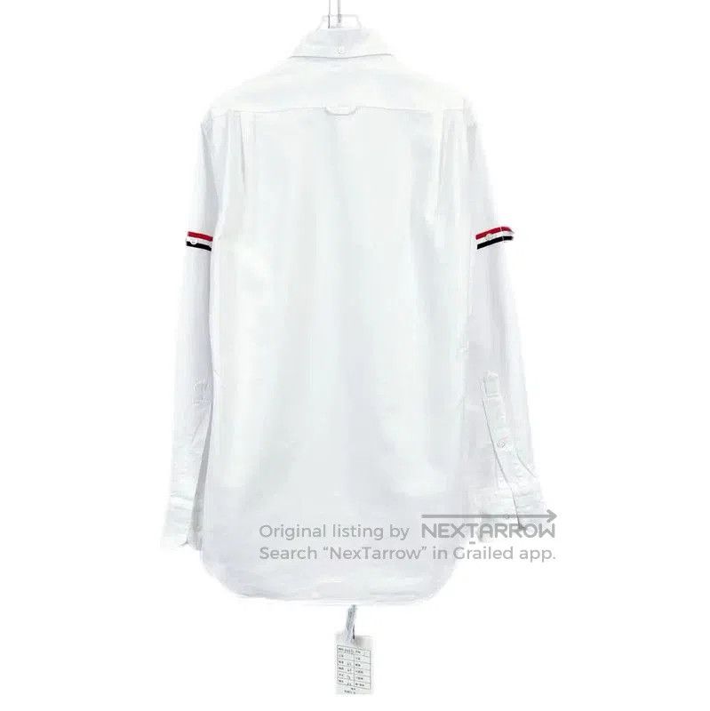 Thom Browne Thom Browne White Cotton Long Sleeve Shirt . Size M / US 6-8 / IT 42-44 - 2 Thumbnail