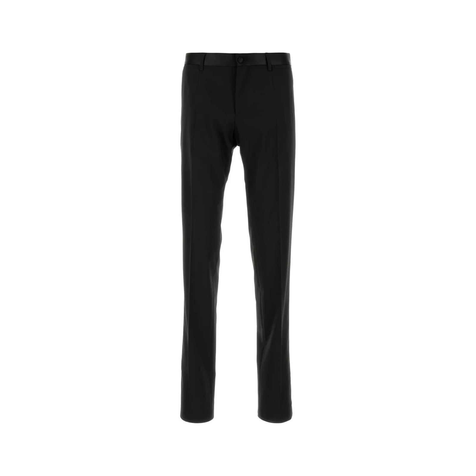 DOLCE&GABBANA Black Stretch Wool Blend Pants New & Authentic