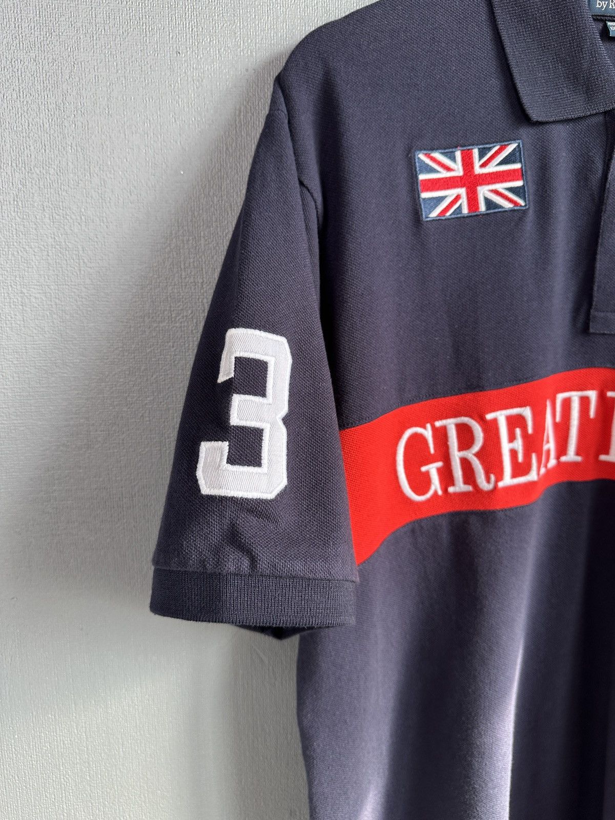 Polo Ralph Lauren POLO RALPH LAUREN GREAT BRITAIN Big Logo Polo Shirt Vintage Size US XL / EU 56 / 4 - 5 Thumbnail