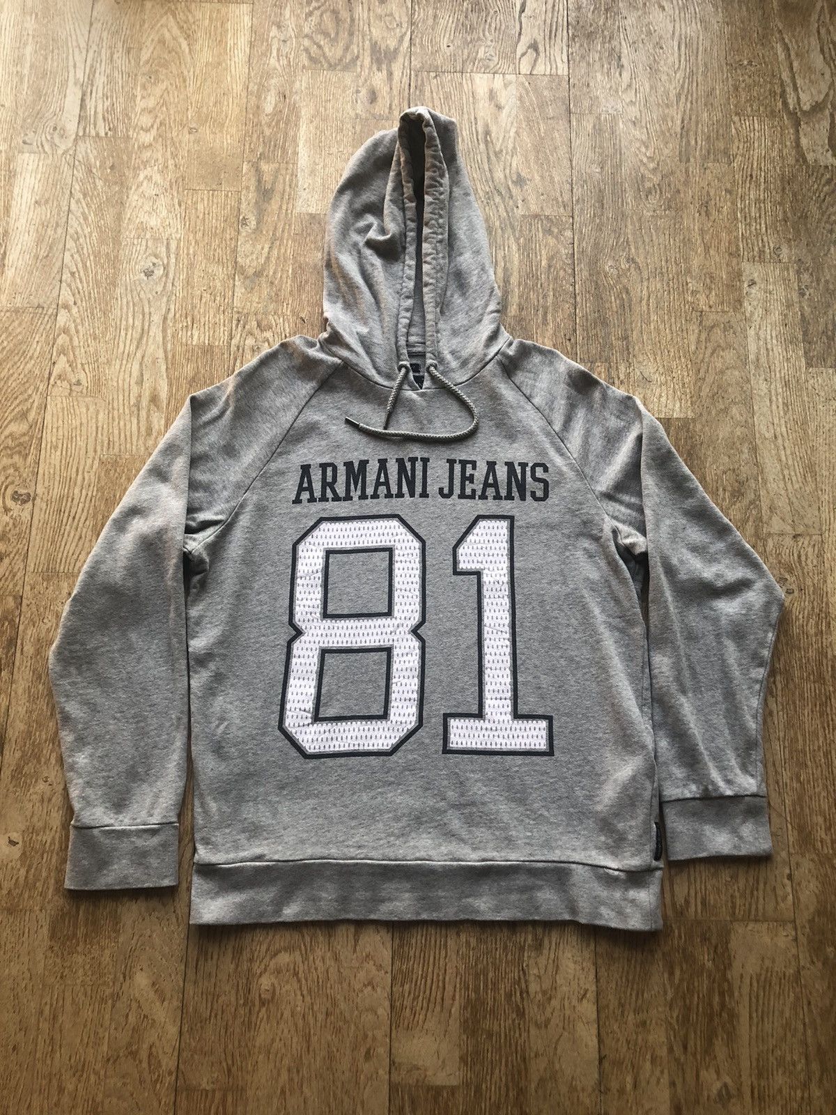 Armani × Vintage RARE ARMANI JEANS VINTAGE DESIGNER COMFORT HOODIE SWEATSHIRT Size US S / EU 44-46 / 1 - 1 Thumbnail