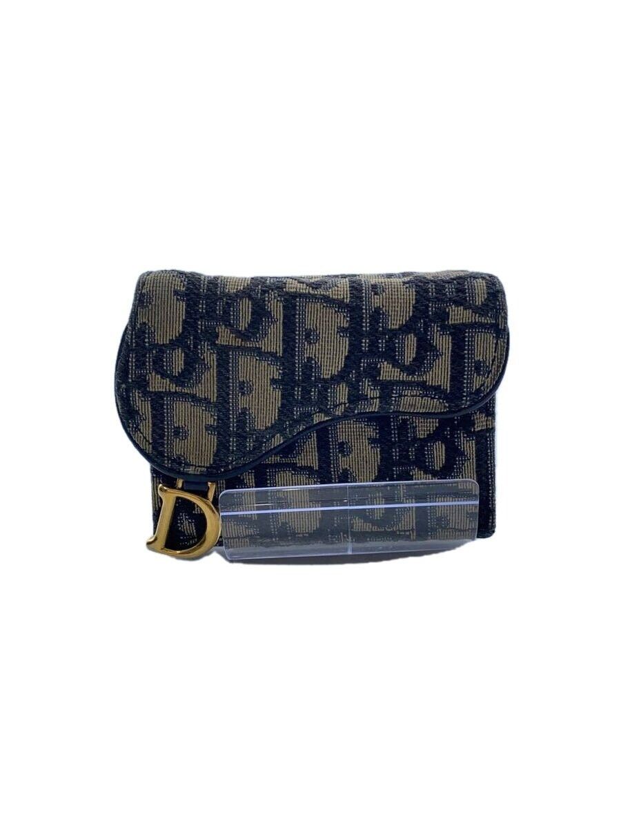 Dior Dior Monogram Tri-Fold Wallet Grey Size ONE SIZE - 1 Thumbnail