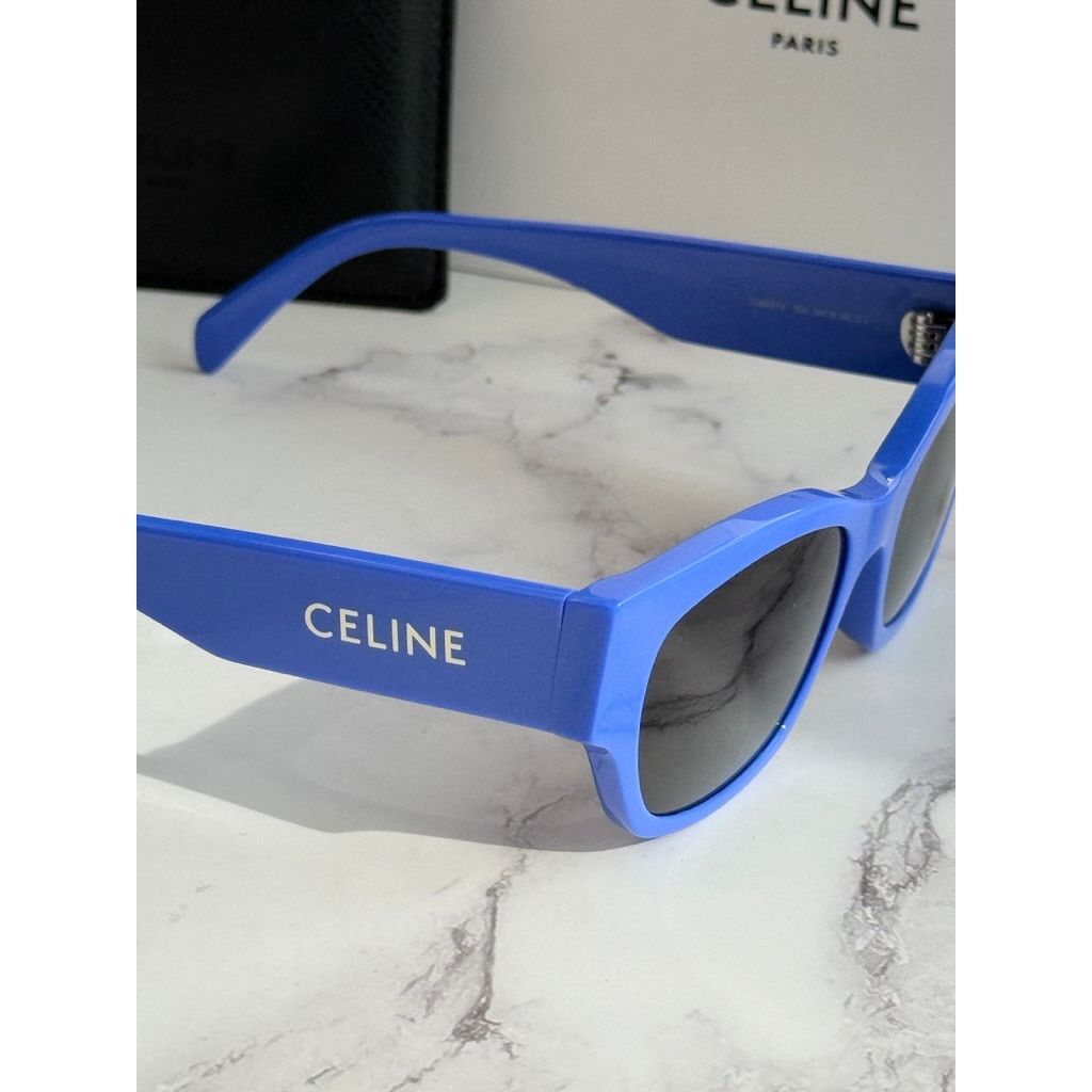 Celine NEW Celine CL40197U Cat Eye Blue Logo Sunglasses Size ONE SIZE - 5 Thumbnail