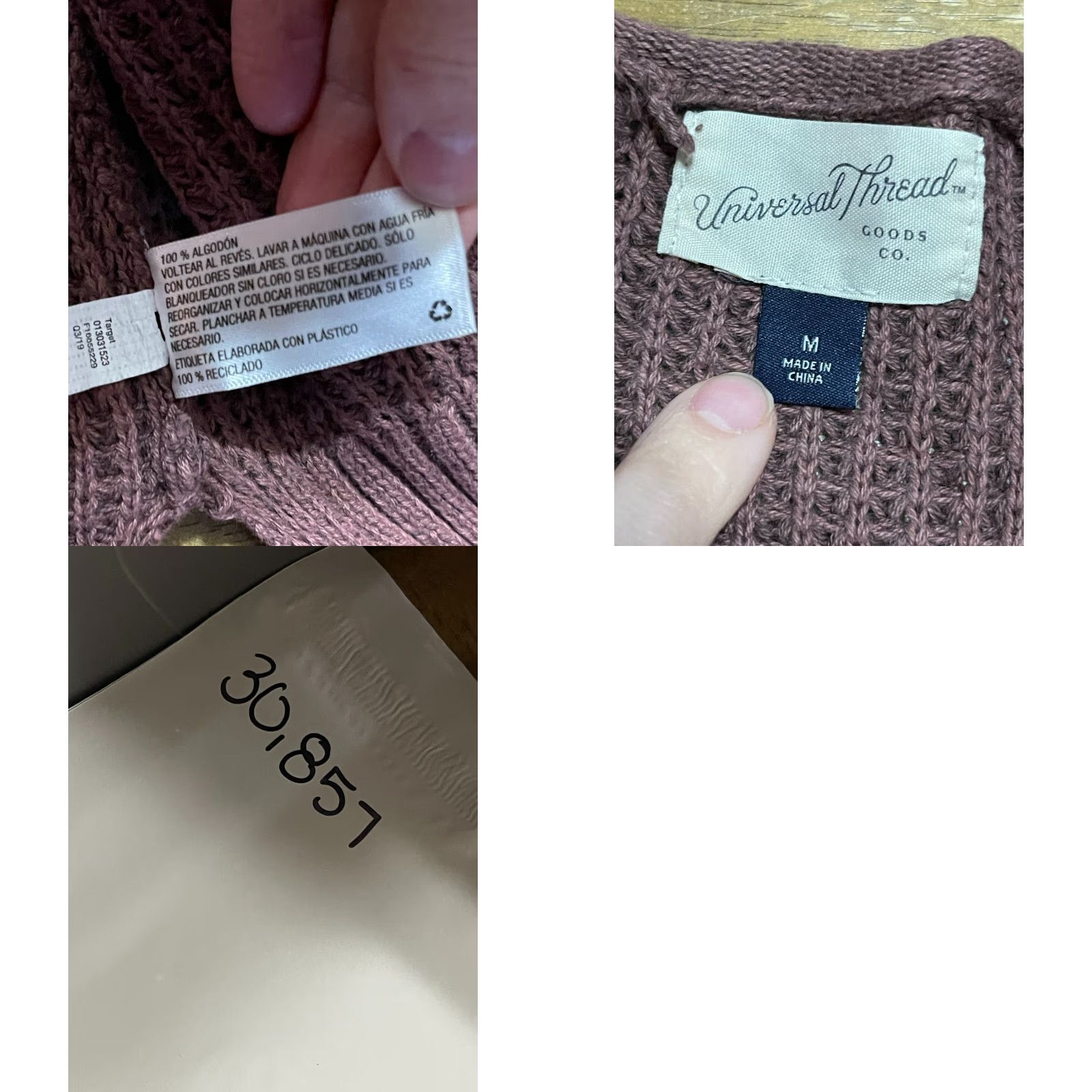 Vintage Universal Thread Sweater Cardigan, Women's Size M, Brown Knit Open, Long Sleeve, Open Cardigan, Women, Medium Brown Knit Cardigan Size M / US 6-8 / IT 42-44 - 8 Thumbnail