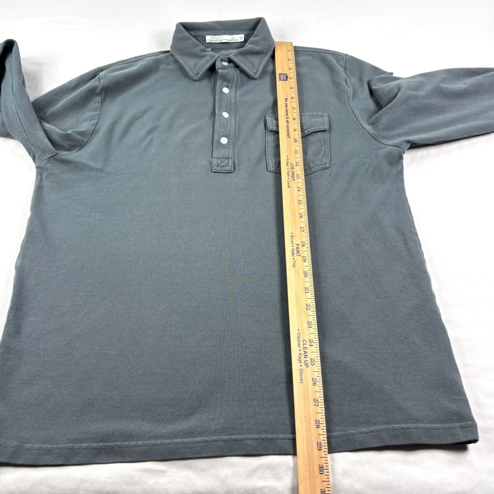 Vintage Criquet Polo Shirt Mens XL Gray Long Sleeve Pocket Casual Organic Cotton Preppy Shirt Mens XL Gray Polo Pocket Organ ic Cotton Preppy Size US XL / EU 56 / 4 - 5 Thumbnail