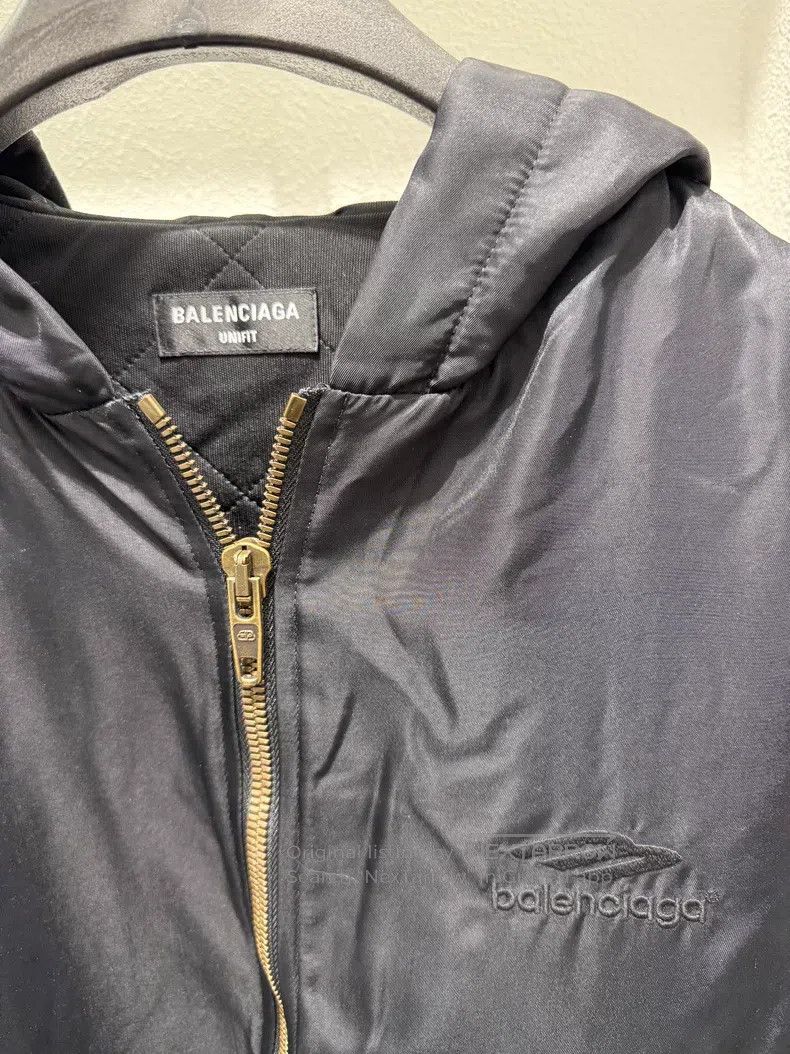 Balenciaga Balenciaga Black Embroidered Nylon Cotton Jacket Size US S / EU 44-46 / 1 - 2 Thumbnail