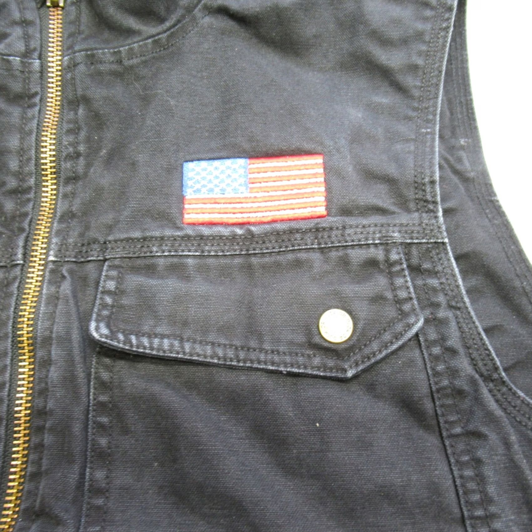Vintage VINTAGE DRI DUCK Vest Mens M Gray Canvas Quilt Lined Insulated Zip Pocket Work Vest Mens Size US M / EU 48-50 / 2 - 7 Thumbnail