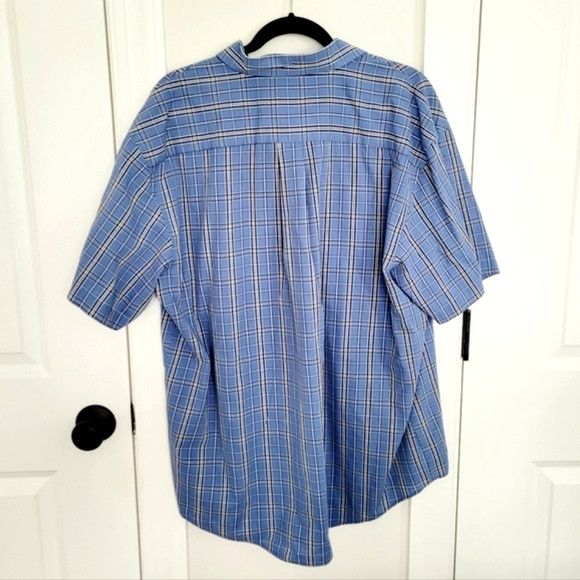Arrow Plaid Short Sleeve Collared Button-Up Shirt Preppy Size US XL / EU 56 / 4 - 5 Thumbnail