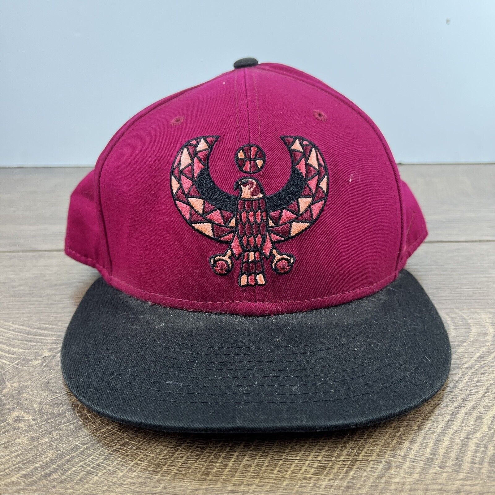 Nike Atlanta Hawks Nike Hat Maroon Snapback Red Adjustable Hat Ad Size ONE SIZE - 3 Thumbnail