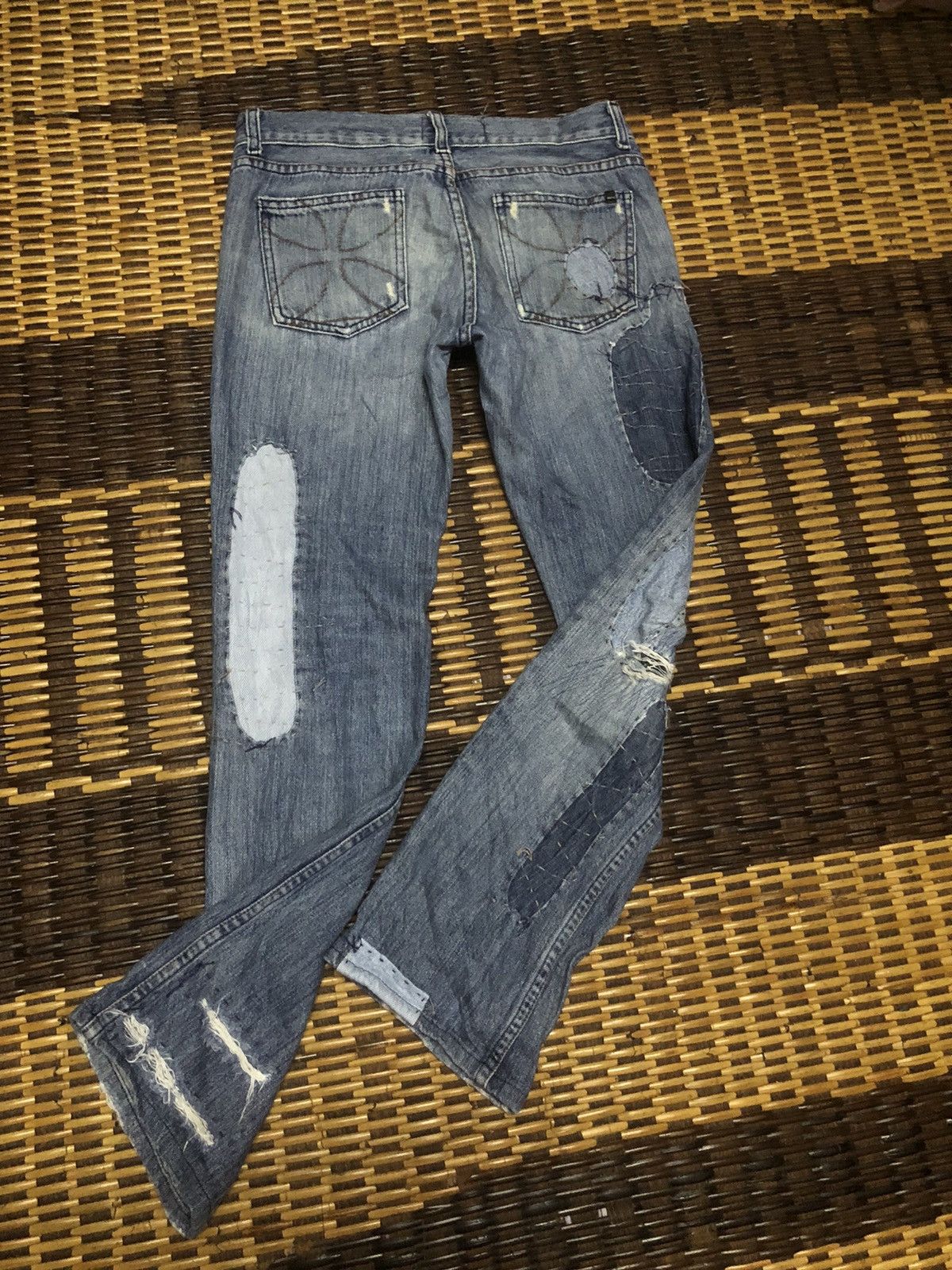 Designer × Vintage VINTAGE HABITUAL WITH PROJECT ALABAMA PATCHWORK JEANS Size 29" - 22 Thumbnail