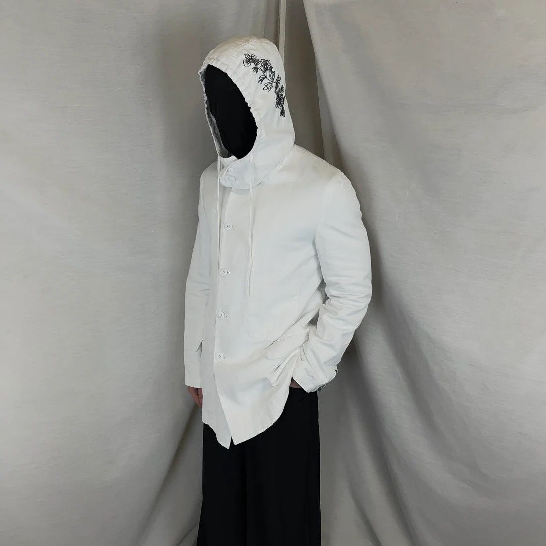 Ann Demeulemeester Ann Demeulemeester Hood Embroidered Field Jacket - SS14 Size US M / EU 48-50 / 2 - 2 Thumbnail