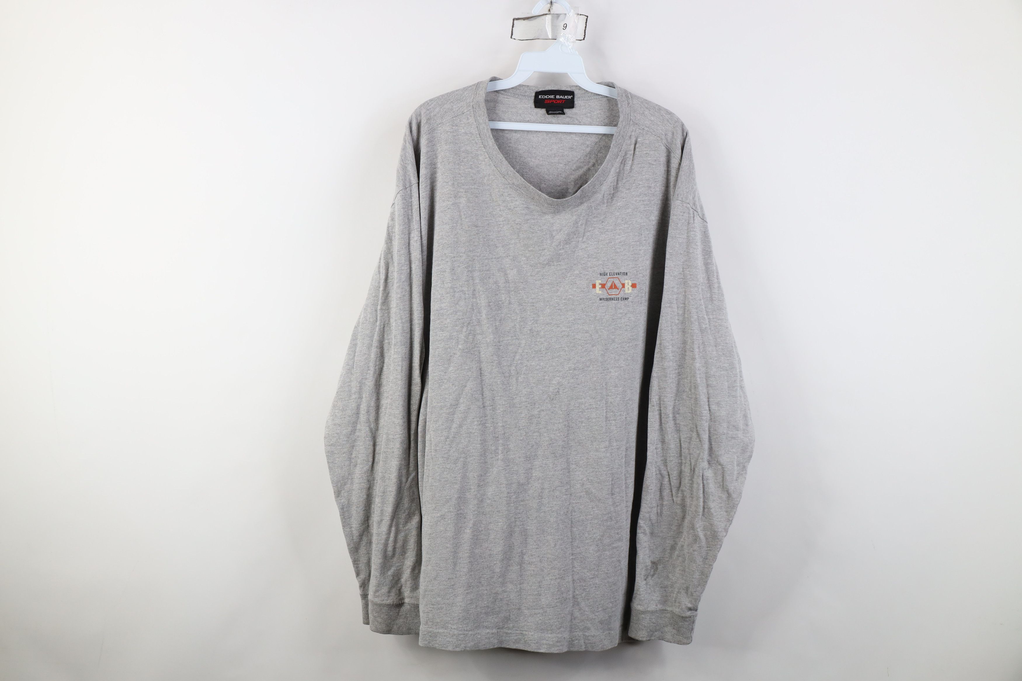 Eddie Bauer Vintage 90s Eddie Bauer Camp Long Sleeve T-Shirt Gray USA Size US XXL / EU 58 / 5 - 1 Thumbnail
