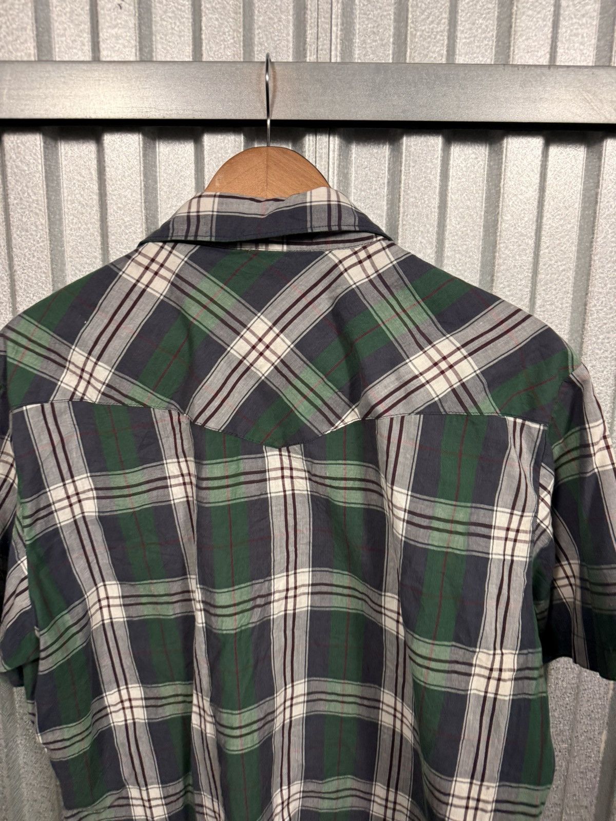 Wrangler Vintage Western Wrangler Pearl Snap Short Sleeve Cowboy Shir Size US L / EU 52-54 / 3 - 7 Thumbnail