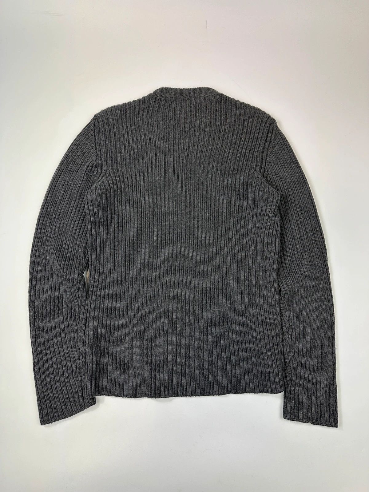 Prada Prada Sport FW2004 Grey Ribbed Wool Knit Sweater Size US M / EU 48-50 / 2 - 5 Thumbnail