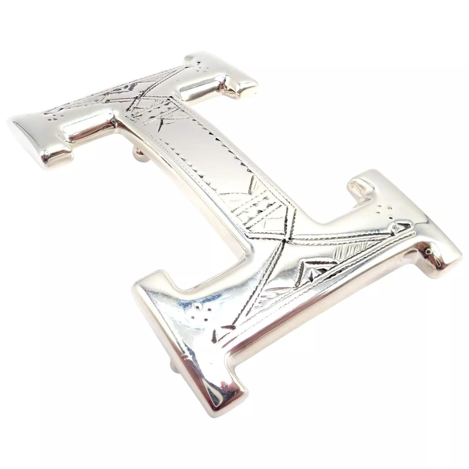 Hermes Hermes Silver Signature Classic Large H Belt Buckle 32m Size ONE SIZE - 10 Thumbnail