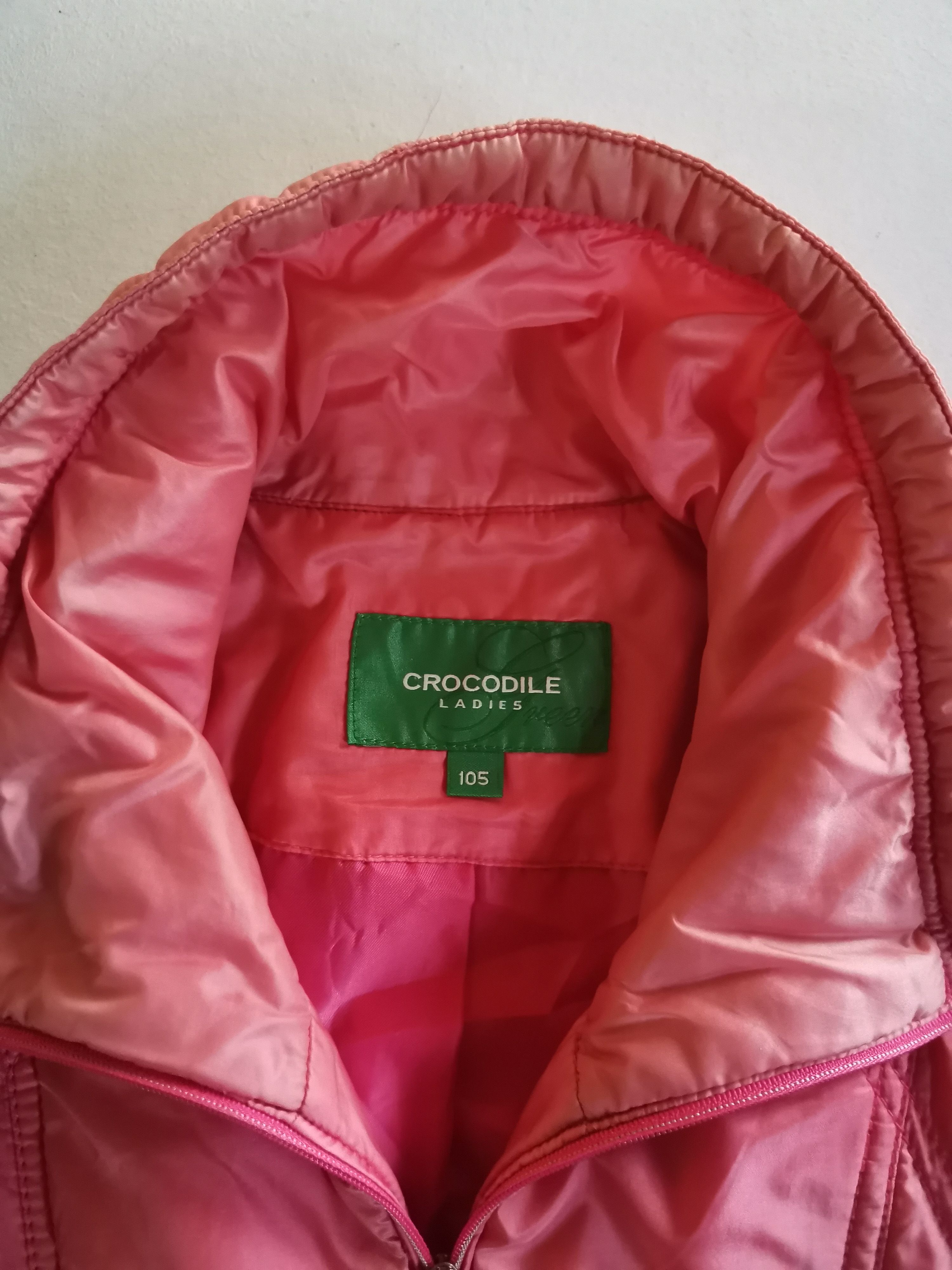 Designer × Vintage Vintage Crocodile Ladies Zipper Jacket Size L / US 10 / IT 46 - 4 Thumbnail
