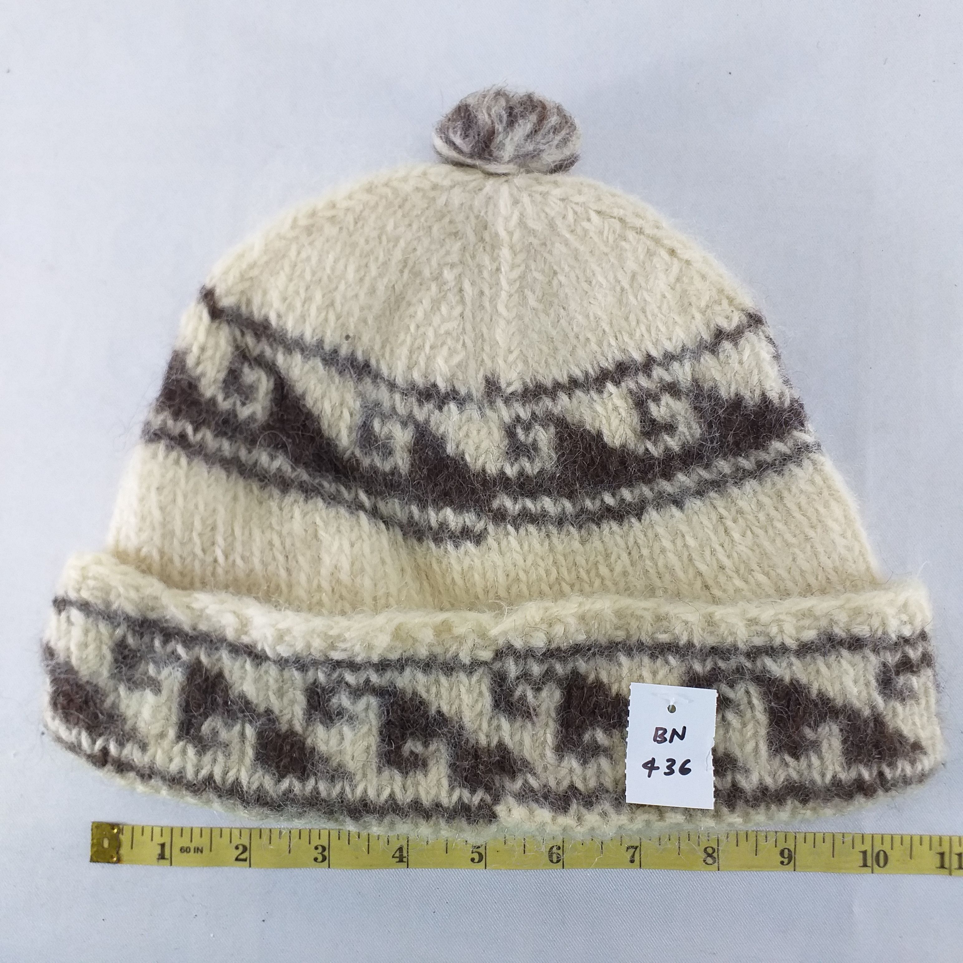 Vintage Wave Pattern Snow Cap Hat Beanie -BN436 Size ONE SIZE - 4 Thumbnail