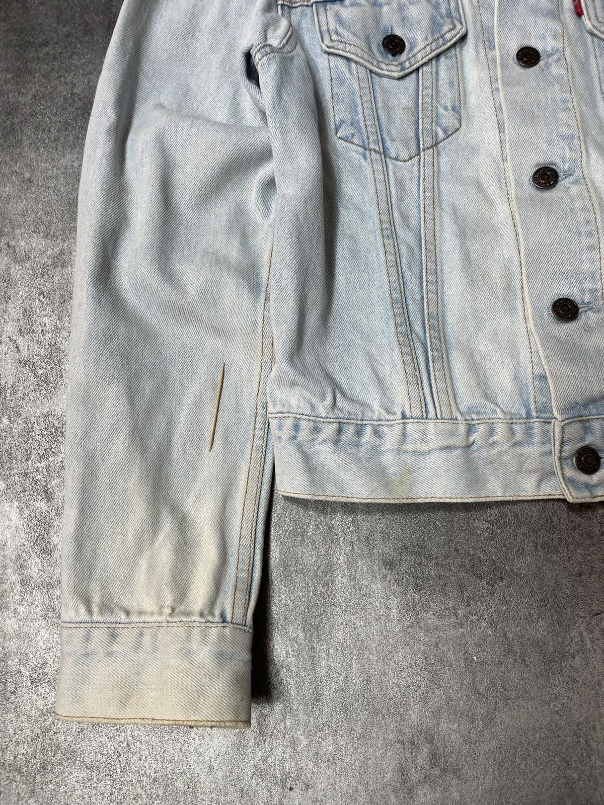 Levi's 🔥Offers🔥Levis Vintage Y2K Denim Jacket Rare Baby Blue Size XS / US 0-2 / IT 36-38 - 17 Thumbnail