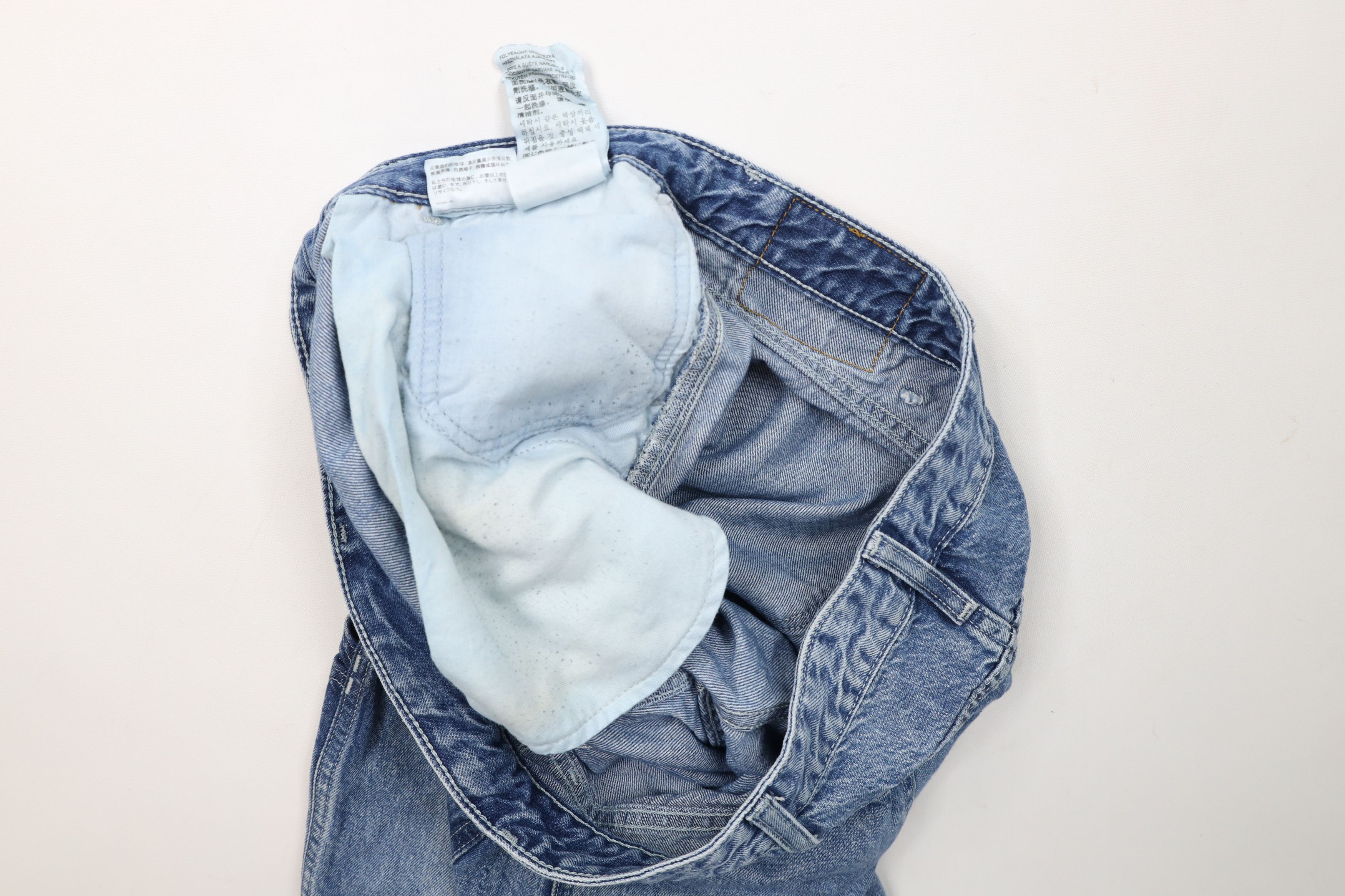 Levi's × Vintage Vintage Y2K Levis Baggy Wide Leg Dungaree Denim Jeans Blue Size US 38 / EU 54 - 11 Thumbnail