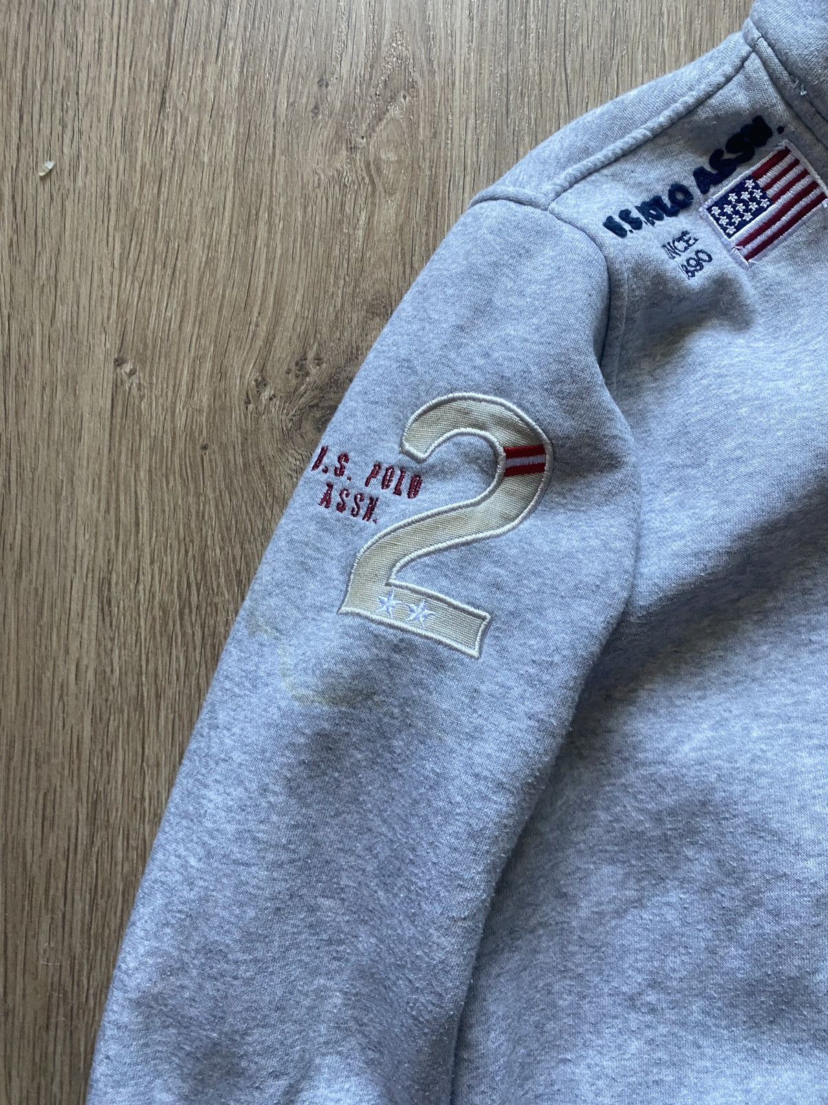 U.S. Polo Assn. × Vintage Chief Keef zip sweatshirt grey USA Size US L / EU 52-54 / 3 - 3 Thumbnail