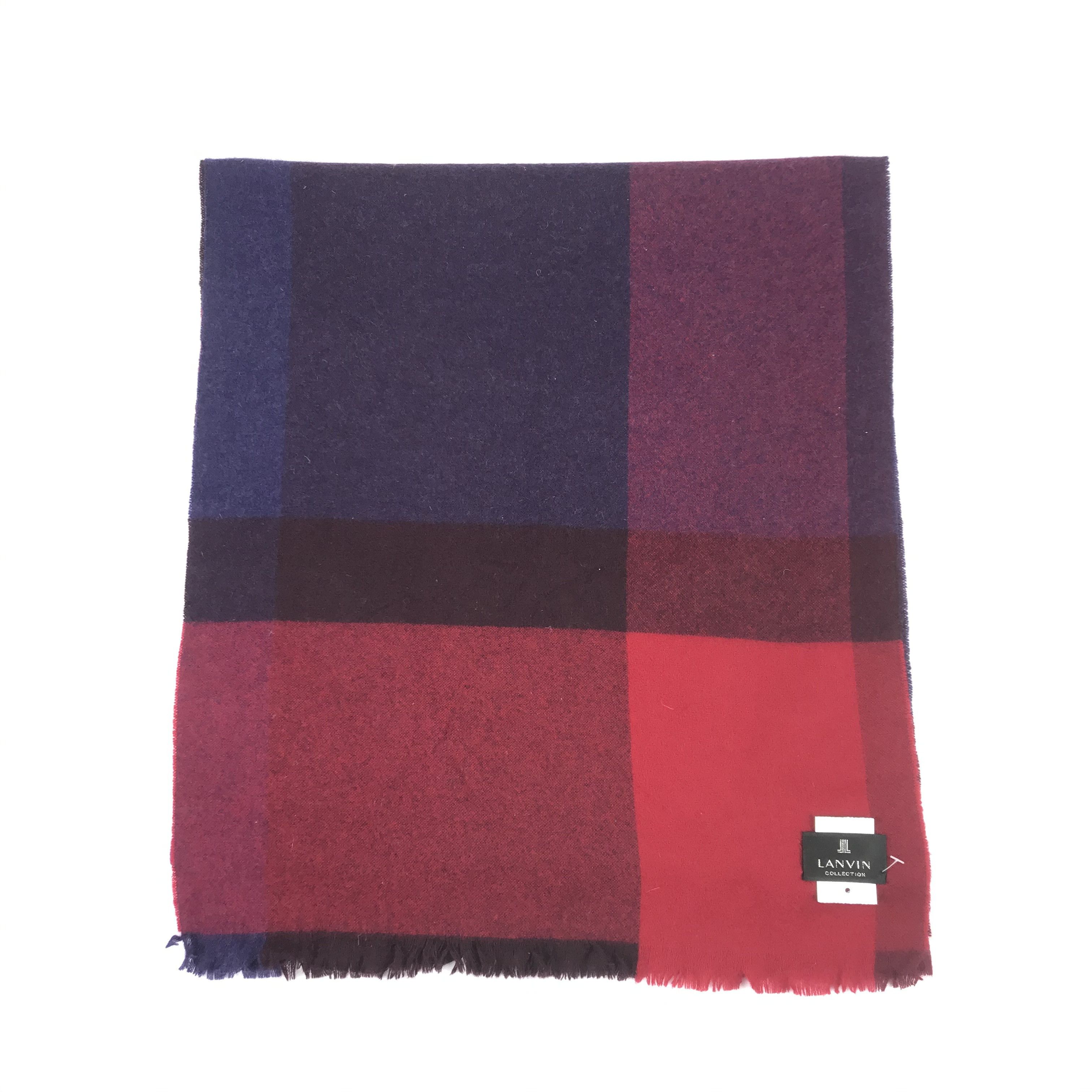 Lanvin Vintage Lanvin Scarf Muffler Wool Cashmere Scarves Size ONE SIZE - 2 Thumbnail