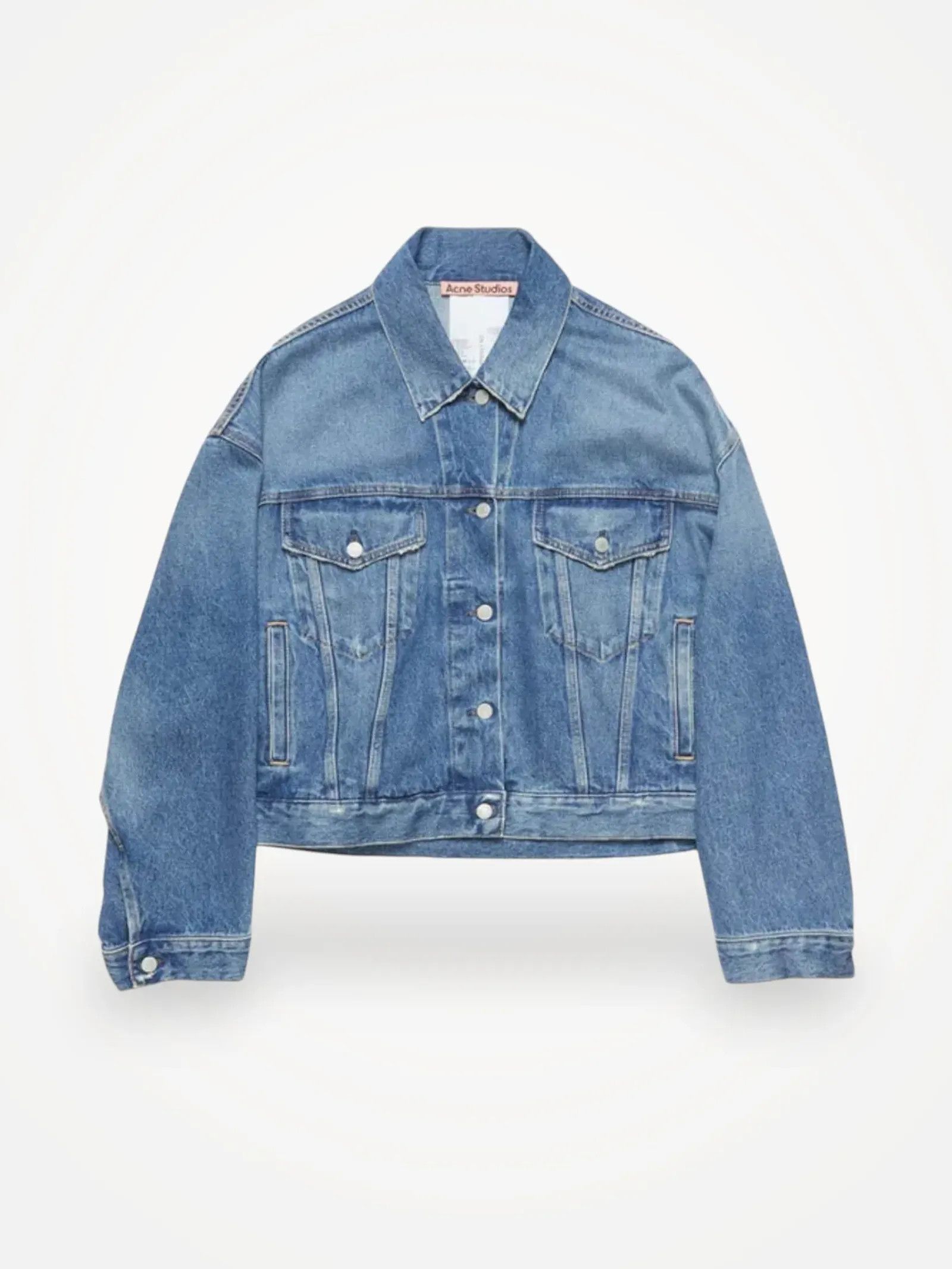 Acne Studios Acne Studios Jeansjacka relaxed cropped fit Jacket Size S / US 4 / IT 40 - 1 Thumbnail