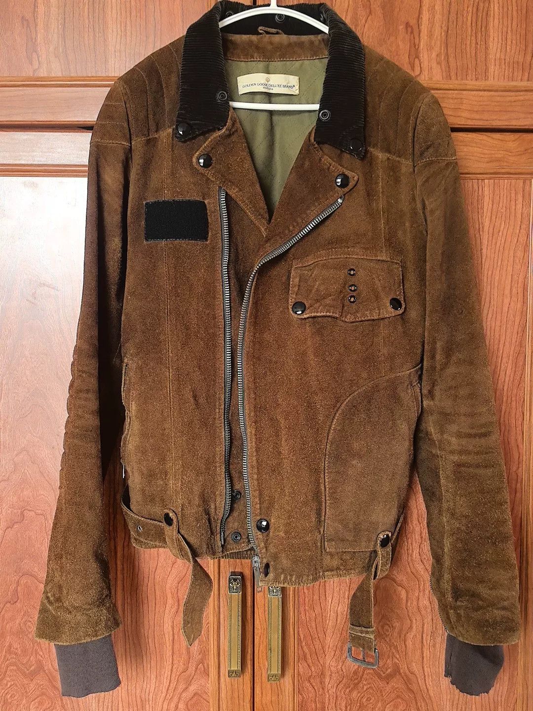 Golden Goose Golden Goose Sheepskin Moto Jacket Size US XXS / EU 40 - 1 Thumbnail