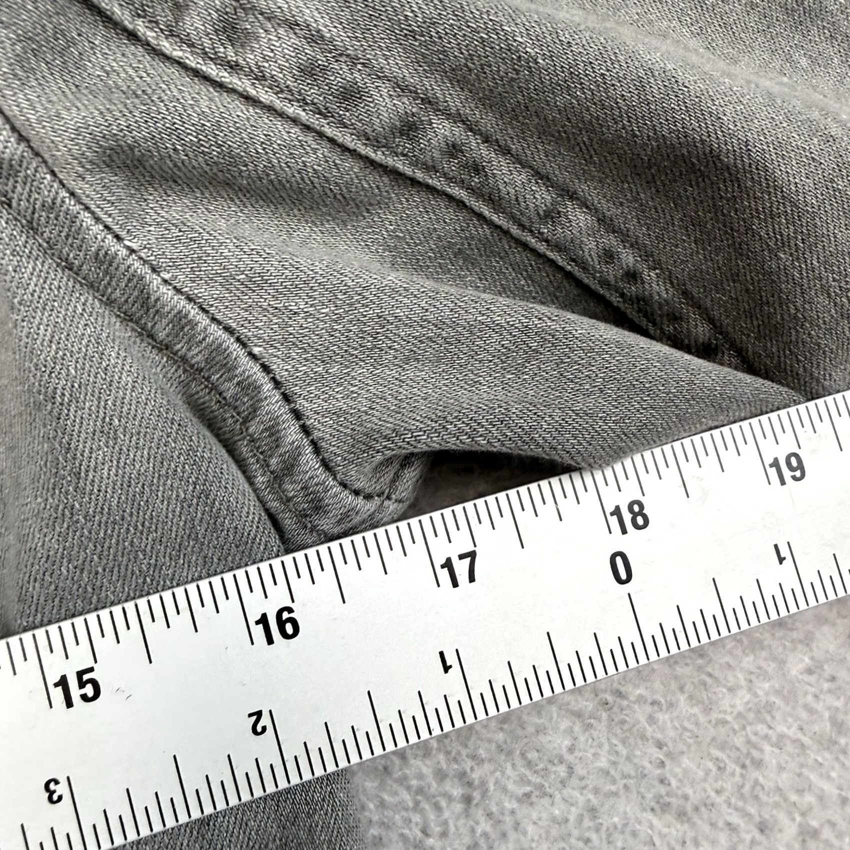 Lucky Brand Lucky Brand Gray Denim Moto Jacket Women XS Asymmetrical Zip Biker Jacket Size XS / US 0-2 / IT 36-38 - 5 Thumbnail
