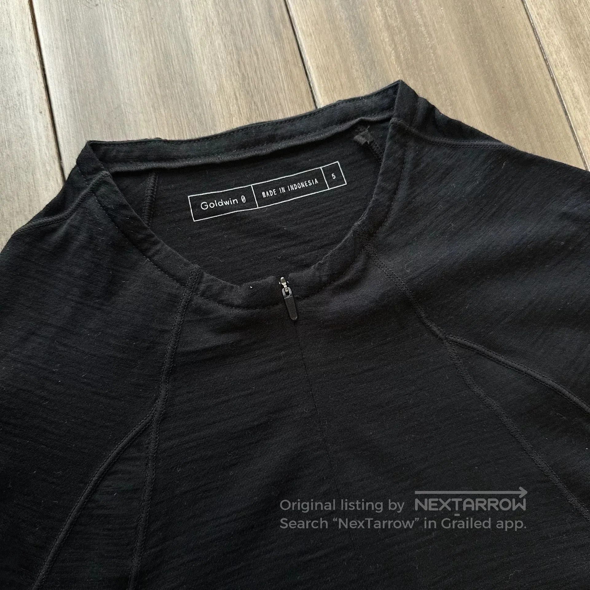 Goldwin Goldwin Wool Half Zip Long Sleeve T-Shirt. Size US XXL / EU 58 / 5 - 4 Thumbnail