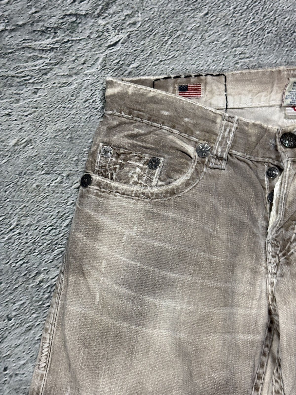 True Religion True Religion jeans vintage pants beige Geno super T Size US 32 / EU 48 - 8 Thumbnail