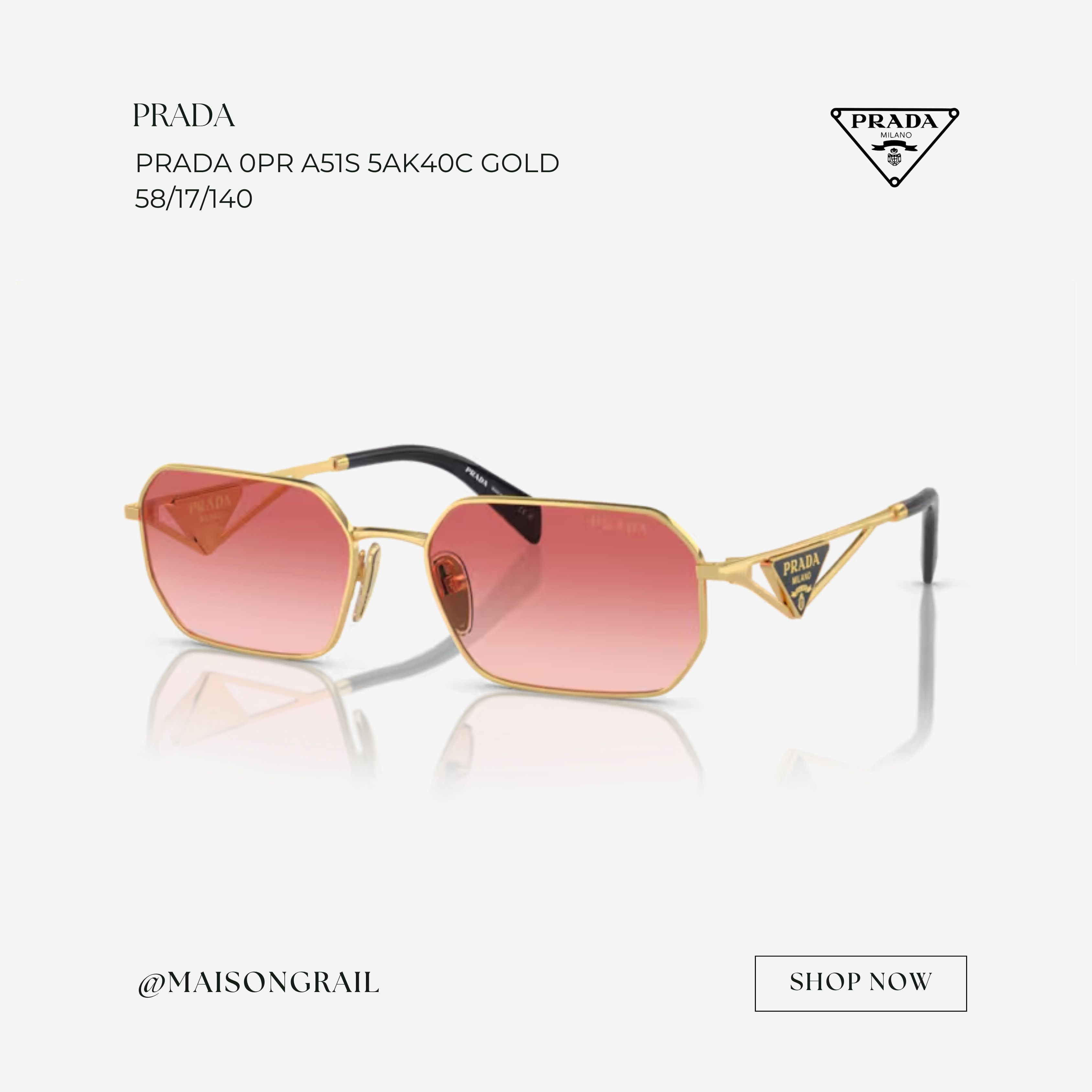 Prada PRADA 0PR A51S 5AK40C SUNGLASSES Size ONE SIZE - 1 Thumbnail