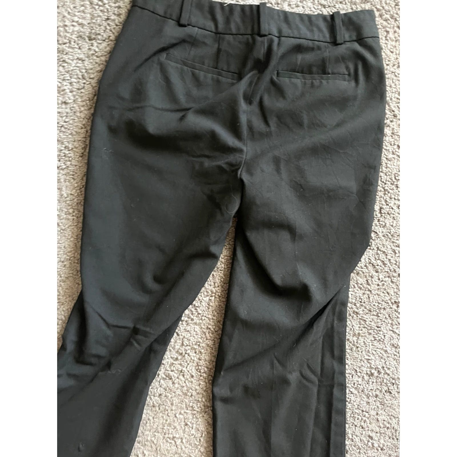 Talbots Talbots Women’s Black Casual Straight Polyester Blend Solid Pants Sz. 4 Size 27" / US 4 / IT 40 - 4 Thumbnail