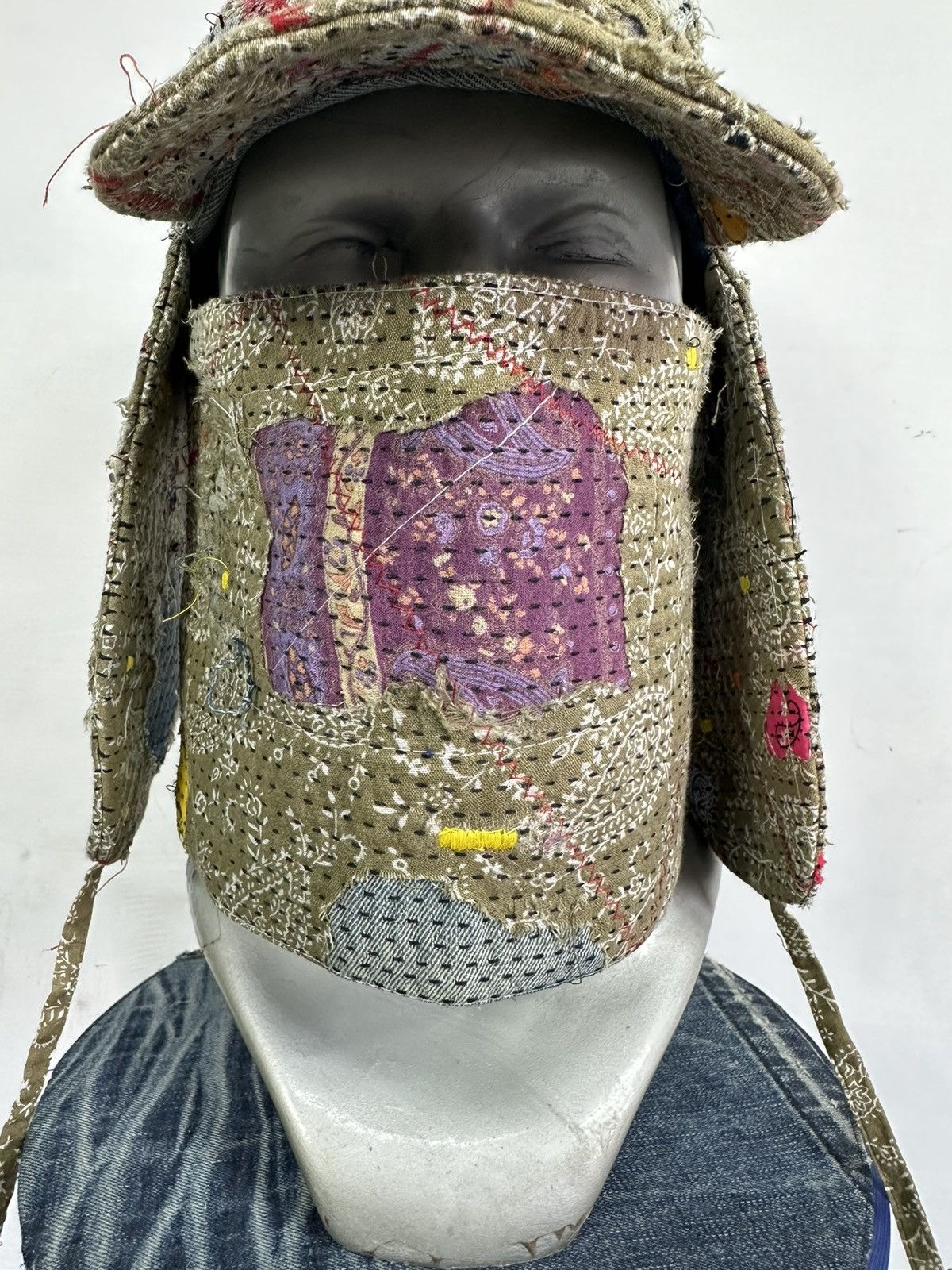 Other Custom Made Distressed Paisley patchwork Boro hats by Ahado Size ONE SIZE - 3 Thumbnail