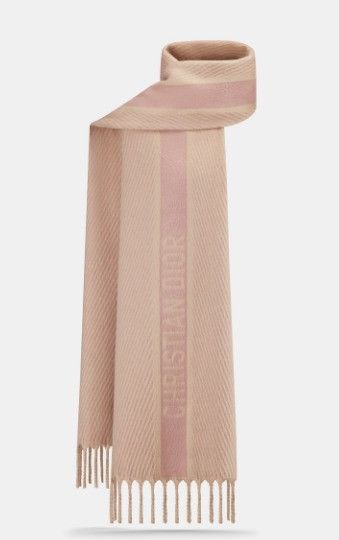 Dior o1w1db11024 Size: OS / Wool Scarf in Beige Size ONE SIZE - 2 Thumbnail