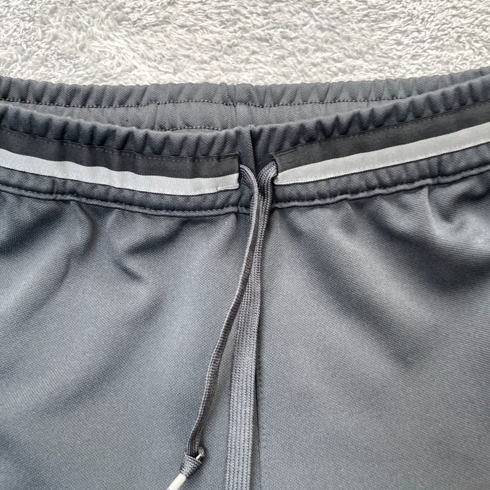 Adidas Adidas Pants Mens Small Gray Climacool Striped Skinny Leg Ankle Zip Drawstring Track Pants Mens Screener Size US 26 / EU 42 - 4 Thumbnail
