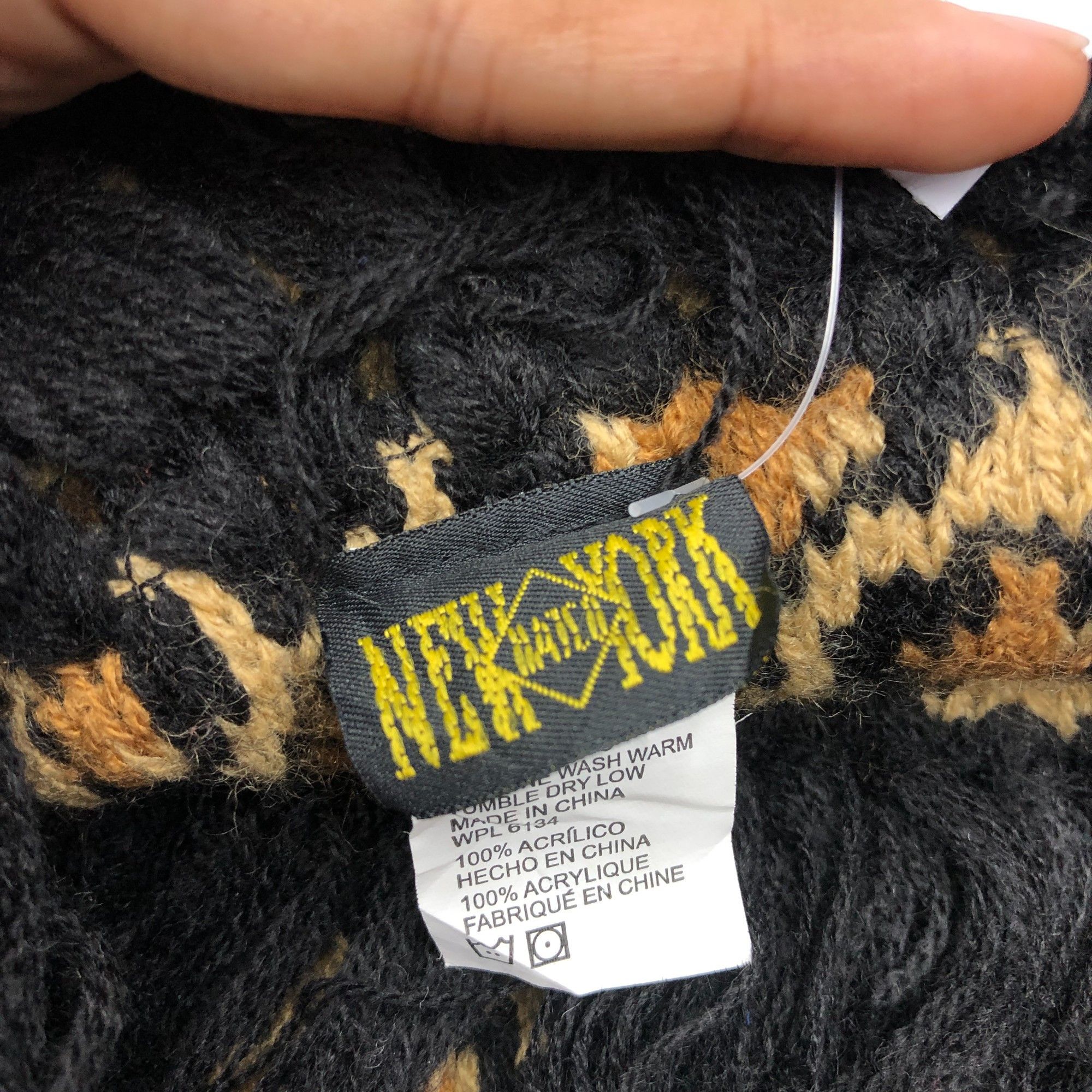 Japanese Brand Vintage New York Co Scarf Muffler Wool Leopard Scarves Size ONE SIZE - 4 Thumbnail