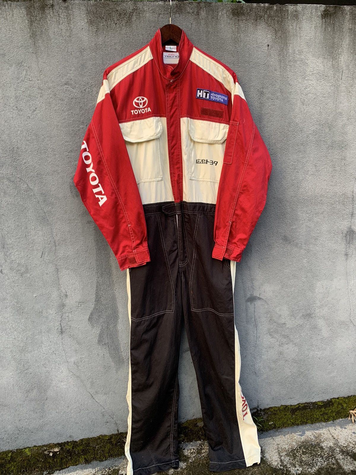 Japanese Brand 🏁VINTAGE TOYOTA TECNO JUMPSUIT Size US 33 - 9 Thumbnail