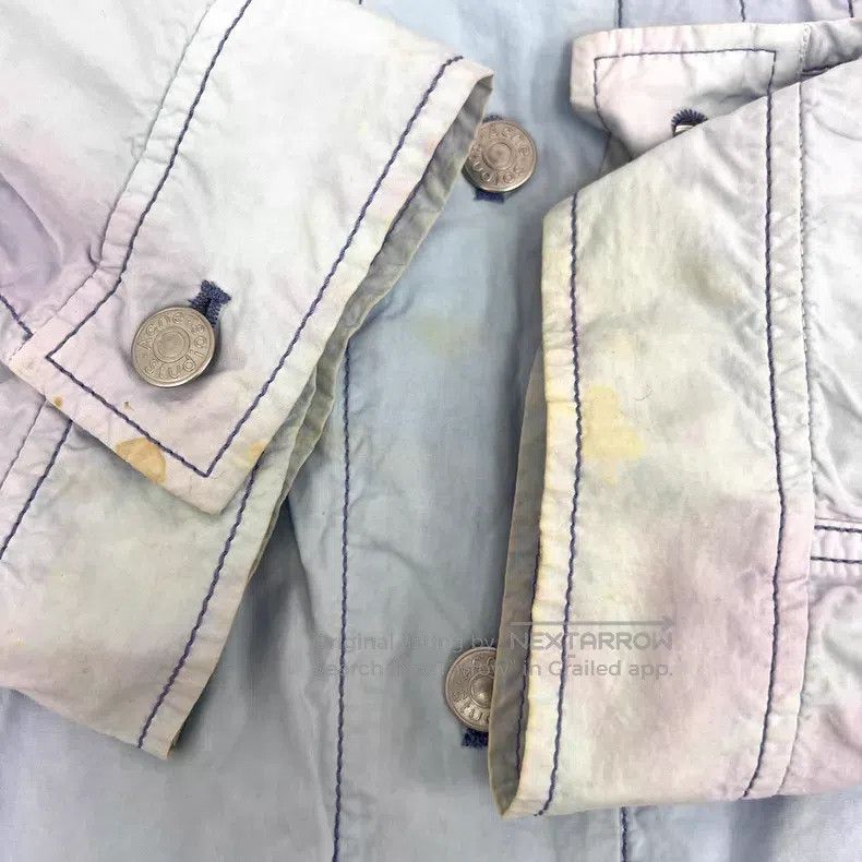 Acne Studios Acne Studios Blue-Pink Cotton Collar Single Button Long Sl Size XXS / US 00 / IT 34 - 8 Thumbnail