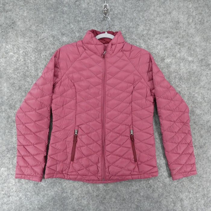 Free Country Free Country Jacket Womens Medium Pink Down Filled Quilted