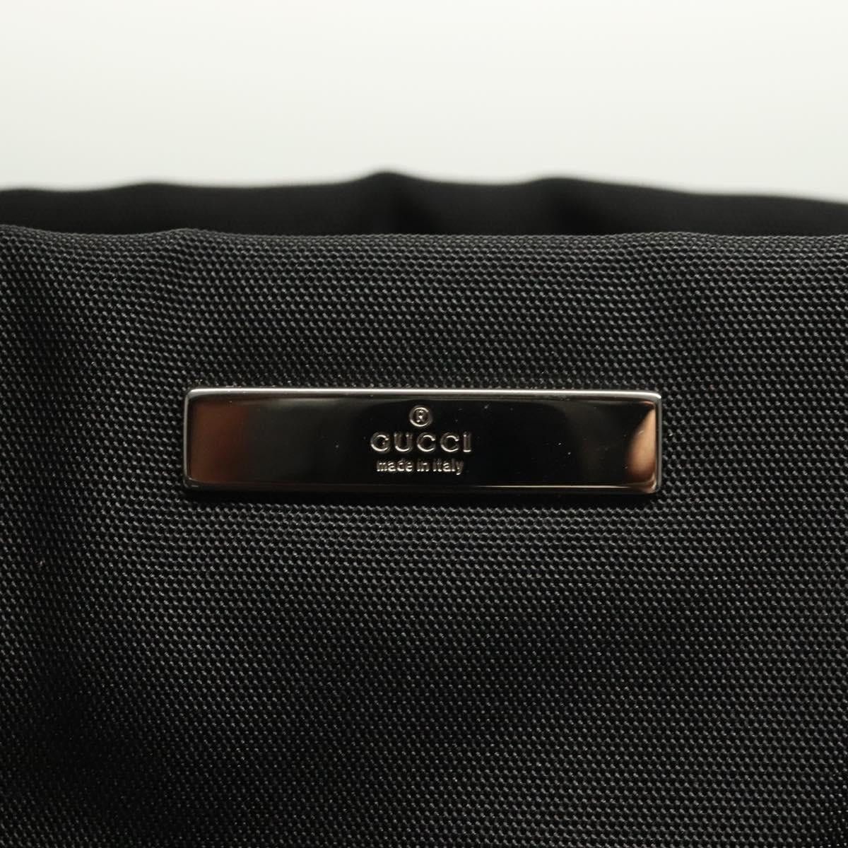 Gucci GUCCI Bamboo Hand Bag Nylon Black Silver 002 002 Size ONE SIZE - 14 Thumbnail