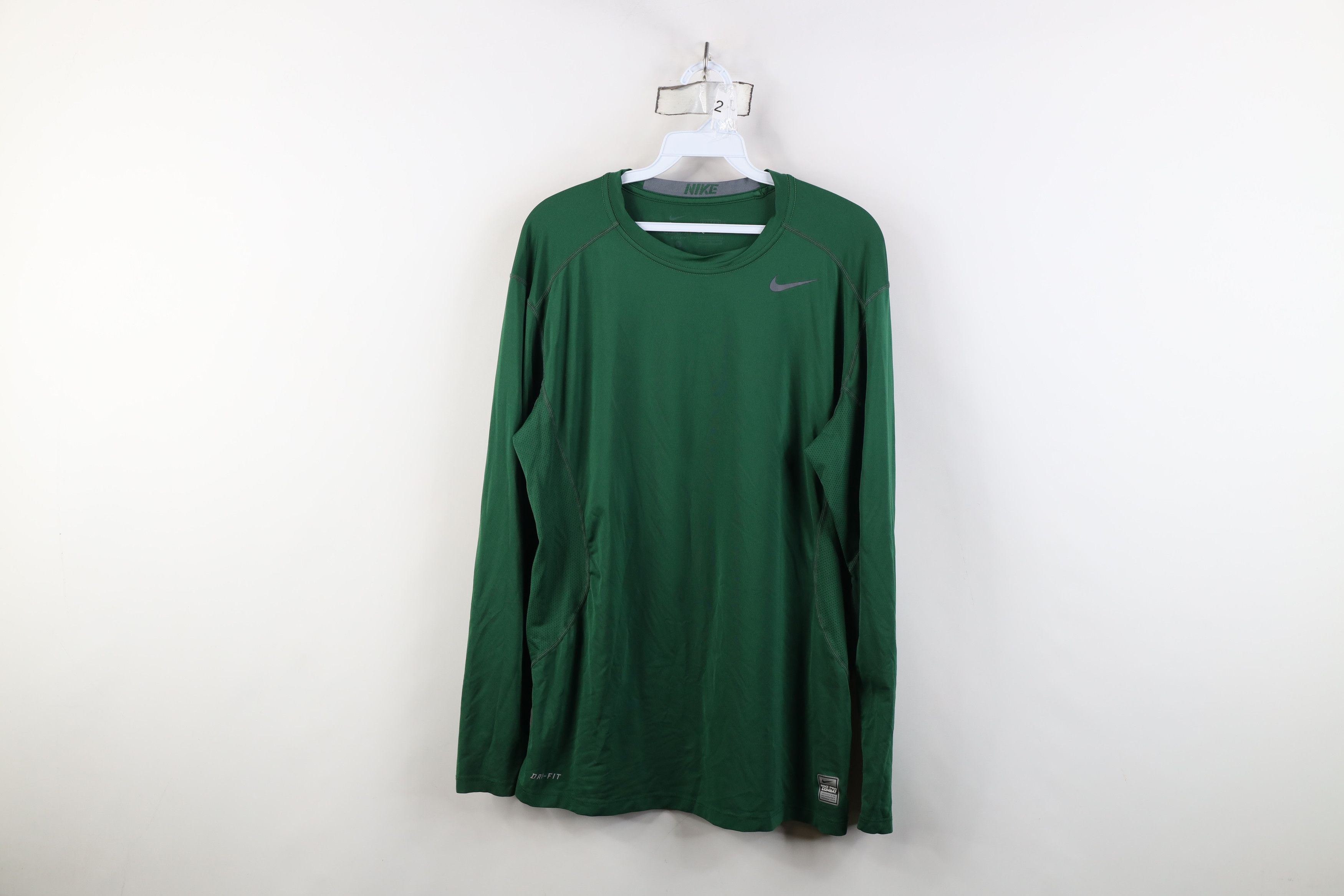 Nike Nike Pro Combat Training Long Sleeve T-Shirt Green Size US L / EU 52-54 / 3 - 1 Thumbnail