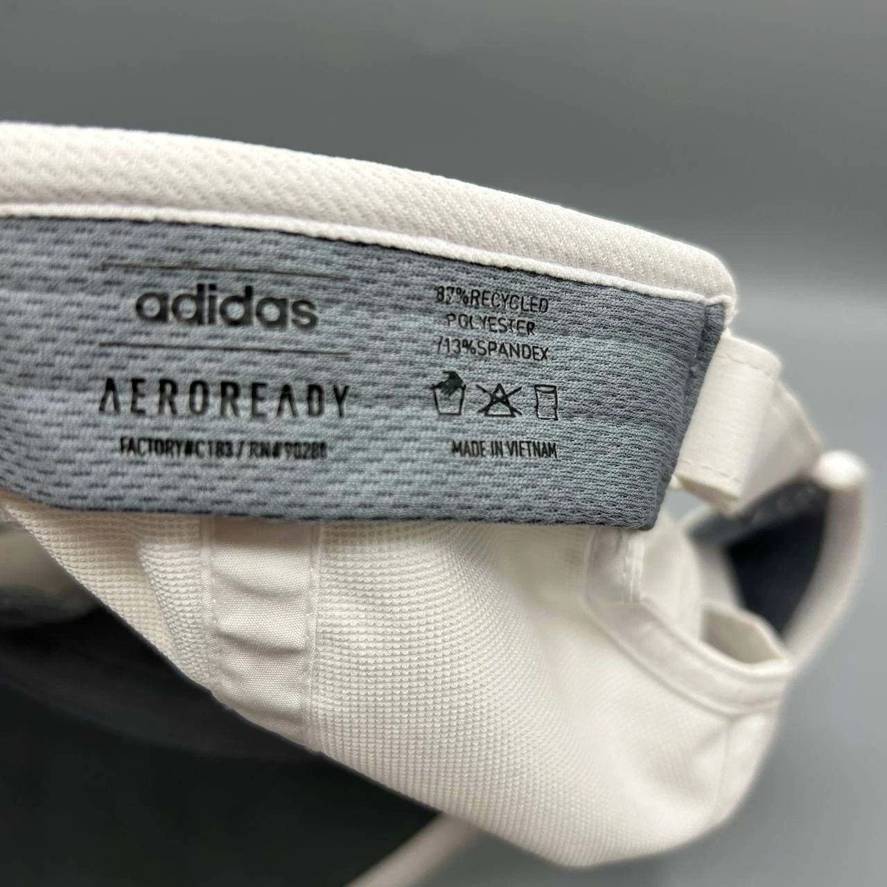 Adidas Adidas 3 Stripes Aeroready Hat Men White Gray Strap Back Cap Size ONE SIZE - 7 Thumbnail