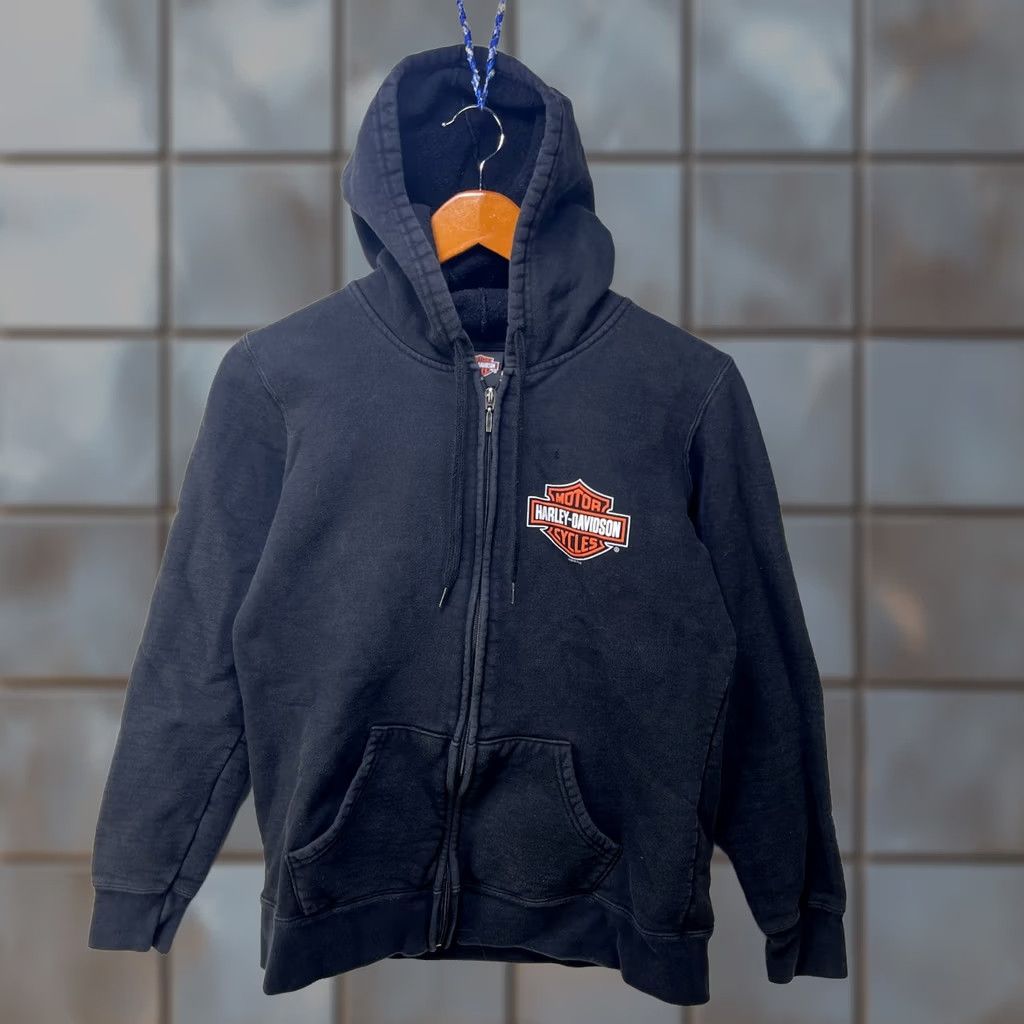 Harley Davidson VINTAGE Harley Davidson Hoodie Medium Zip Up Embroidered Logo Size US M / EU 48-50 / 2 - 1 Thumbnail