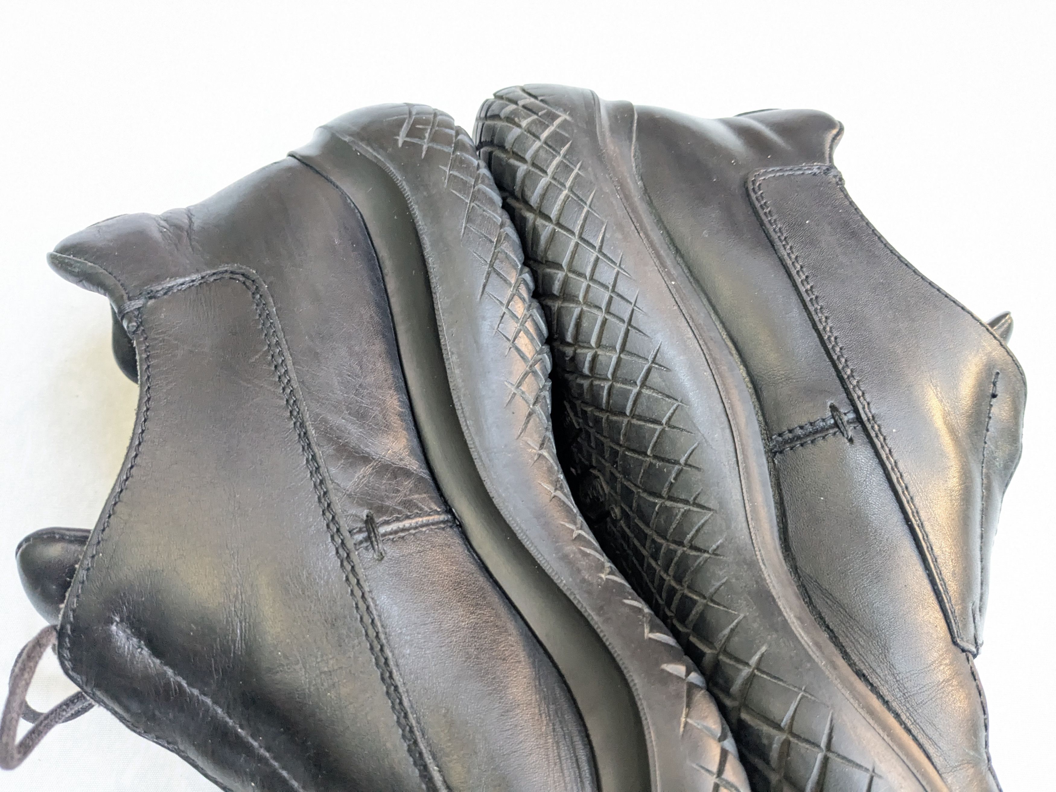 Prada Prada Hiking Sneakers Black 9.5 Leather Vibram Y2K Size US 9.5 / EU 42-43 - 14 Thumbnail