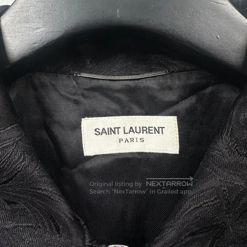 Saint Laurent Paris Saint Laurent Silk Coconut Tree Pattern Jacket Coat. Size US XL / EU 56 / 4 - 4 Thumbnail