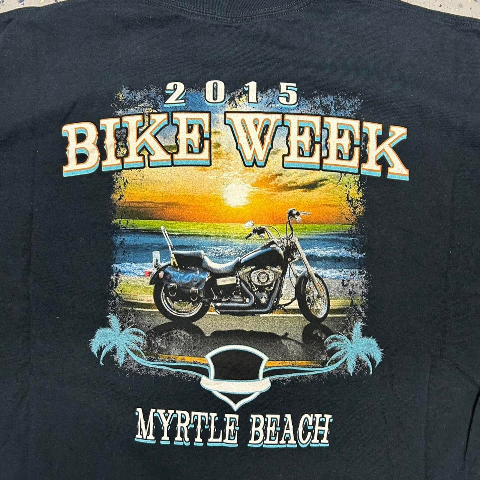 Gildan Y2K Myrtle Beach Bike Week long sleeve black tee Size US XXL / EU 58 / 5 - 7 Thumbnail