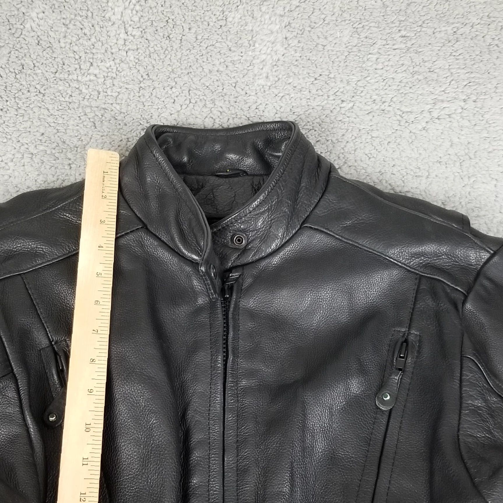 Vintage VINTAGE Leather Jacket Unik Ultra Black Leather Short Jacket Women Large Motorcycle Style Size L / US 10 / IT 46 - 5 Thumbnail