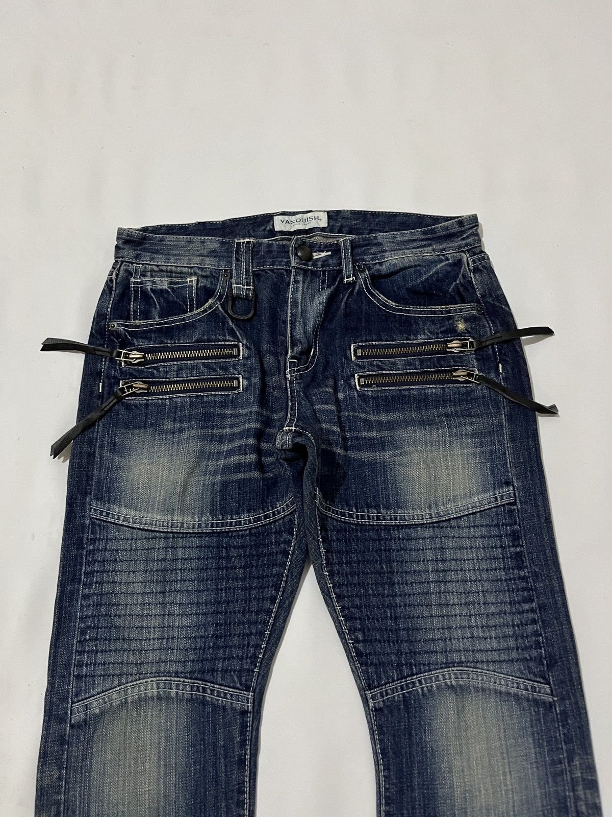 Japanese Brand Vanquish Japan Clawmark multi zip jeans Size US 30 / EU 46 - 3 Thumbnail