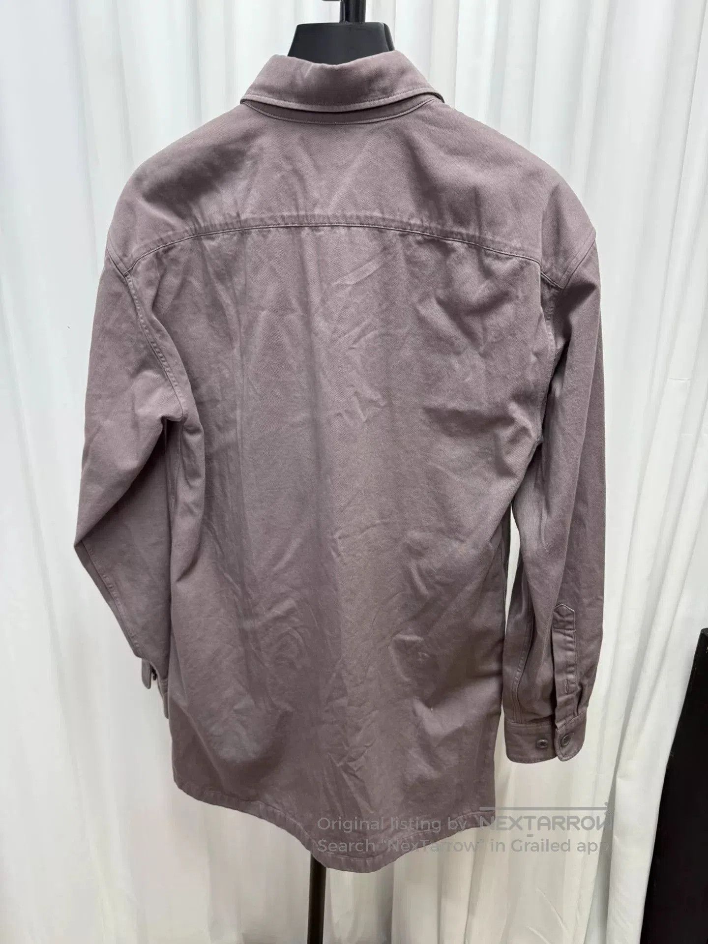Dries Van Noten Lavender Oversized Utility Jacket. Size US XS / EU 42 / 0 - 7 Thumbnail